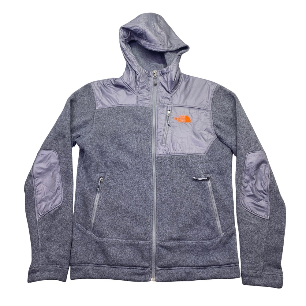 The North Face Gordon Lyons Anza Hooded Fleece Jacket Gray Mens Small NF00C735